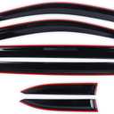 6PCS Window Visors for Toyota Highalnder 2014 2015 2016 2017 2018 2019, Auto Window Wind Deflectors Vent Window Visors Shades, Side Wind Deflectors, Exterior Car Accessories