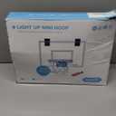 ropoda Mini Basketball Hoop - Glow in The Dark, Over The Door Basketball Hoop Indoor, Indoor Basketball Hoop Backboards for Teens and Adults, Mini Hoop for Kids with 4 Balls and Pump(Blue)