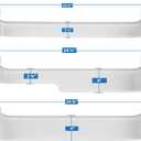 240338001 (TOP) & 240337901 (MIDDLE) & 240338101 (BOTTOM) Door Shelf Bin Racks Compatible with Frigidaire Refrigerator