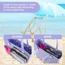 6 Packs,Accessories for Medium XL Bogg Bag,Includes Silicone Phone Holder,PVC Insert Bag,Hooks,and Keychain.Accessories Can Be Installed Inside or Outside (Rose red)