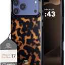 Cocomii Rectangle Case for iPhone 17 Pro Max, Compatible with MagSafe, Chestnut Tortoiseshell