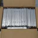 Geiserailie 20 Pack Rectangular Metal Tin Box with Lid Metal Hinged Lid Tin Empty Box Container Storage for Watercolor Jewelry Pen Eraser Pill Candy Craft Organize 7.0 x 4.2 x 0.6'' (Sliver)