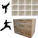 12pcs Taekwondo Karate Breaking Boards,17mm,13mm,9mm Thicknesses Breaking Boards Martial Arts,Wood Boards for Breaking,ata Taekwondo Rebreakable Boards Practice Performing for Adult.