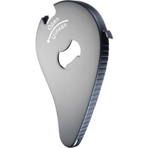 Jar Bottle Can Opener for Weak Hand & Seniors with Arthritis-Easy Twist Off Caps (0.6"-2.7") & Pull Tab Seals,Unique Kitchen Gadget,Multi,Portable Christmas Gifts for Elderly/Women/Men (Black)