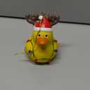 Vercraft Yellow Duck Hanging Christmas Ornaments 4 Inch Large Resin Ducks Decor for Christmas Tree Dollhouse Party Favors Gift Stocking Stuffers