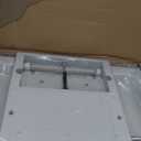 Commercial Baby Changing Station, Wall Mounted Horizontal Baby Changing Table with Safety Strap, Foldable Diaper Tables for Bathroom, White