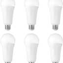 GT-Lite 250W Equivalent LED 3 Way Light Bulbs 6 Pack,2700K Soft White,A21,E26 Medium Base,3 Brightness Levels,Adjustable with 3 Way Switch