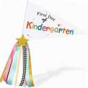 First Day of School Flag, Kindergarten Back to School Pennants