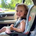 Zak Designs Kelso Toddler Cups For Travel or At Home, 12oz Vacuum Insulated Stainless Steel Sippy Cup With Leak-Proof Design is Perfect For Kids (Safari)
