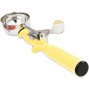 Vollrath 1-5/8 oz Stainless Steel Disher - Size 20,Yellow