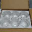 Vesici 6 Pcs Christmas Glass Coffee Mugs with Handle 16 oz Clear Christmas Glasses Winter Xmas Glass Mugs Santa Claus Snowman Cups Xmas Gift for Women Men Beverage Milk Hot Chocolate (Multi Style)