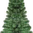 3Ft Premium Artificial Small Mini Christmas Tree for Tabletop,Home, Office, Indoor and Outdoor Decor,Holiday Decoration,Easy Assembly Metal Hinges & Foldable Base 160 Branch Tips Green Tree
