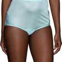 Vanity Fair Women's Perfectly Yours High Waisted Brief Panties, Nylon-(Pack of 1) Blue Size 2XL