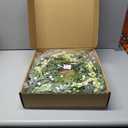 Green Wreaths for Front Door, Farmhouse and Home Decorations for All Seasons, 20 Inches Greenery Artificial Eucalyptus Wreaths, Outdoor and Indoor Wall Decorations (Green)