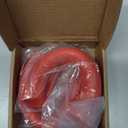 JWWY Rear Bumper Tow Hook Covers Tow Trailer Hitch Receiver Cover Towing Hitch Rubber Sleeve Protector Cover Trim Fit for 2021-2025+ Ford Bronco Exterior Accessories Red 2PCS