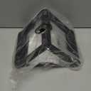 Double D Row Handle Cable Attachment for Weight Workout, Steel with Non-Slip Rubber Grip (Black)