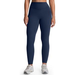 Aoxjox Womens Workout Leggings Metamorph Mid-Rise Hidden Scrunch Tummy Control Gym Training Yoga Pants 25"/27"/28.5" (Small, Navy)