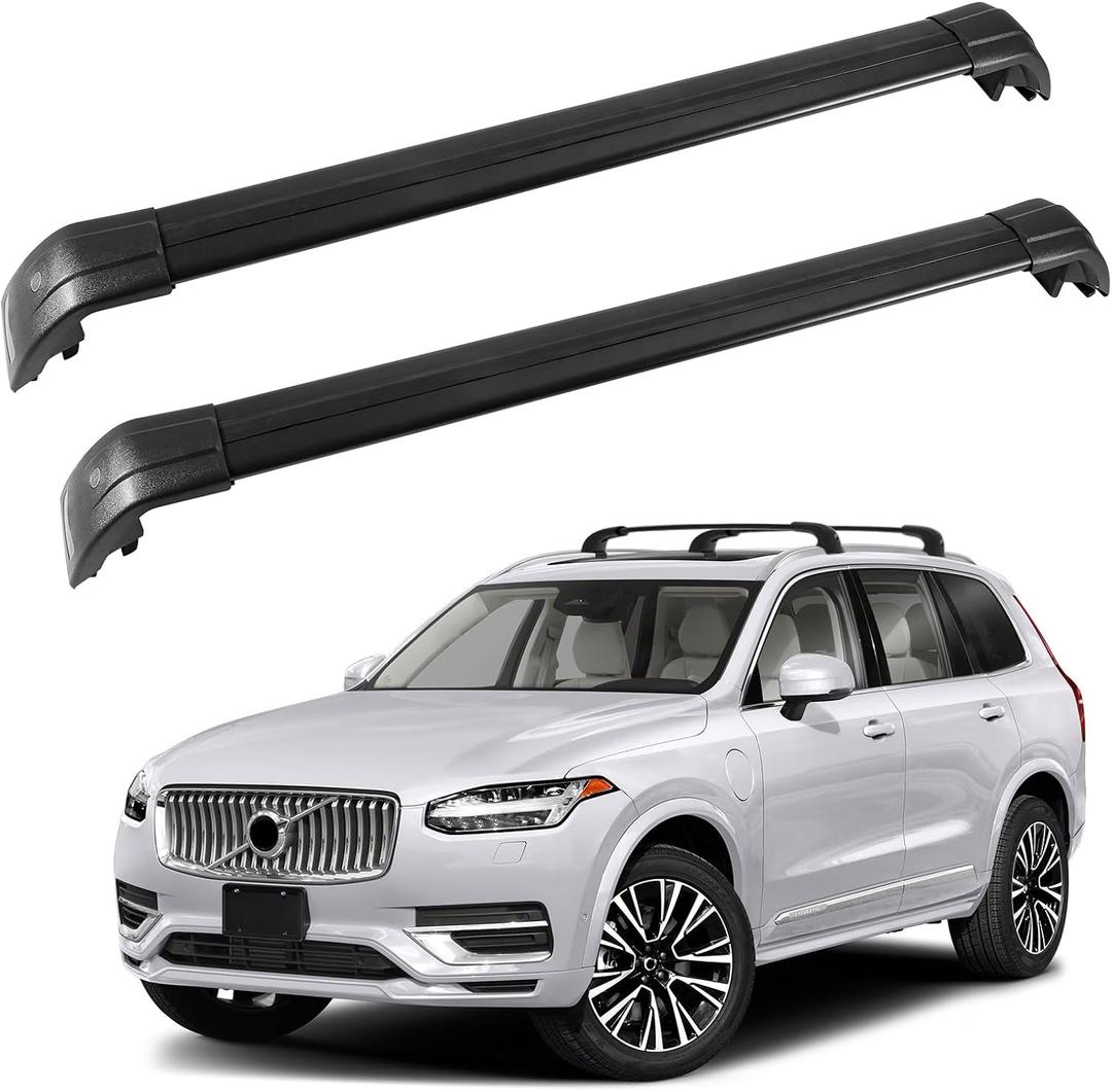 440 lbs Roof Rack Cross Bars for Volvo XC90 XC-90 2015-2026 Anti-Theft Lockable Roof Rails Aluminum Roof Luggage Rack Carrier