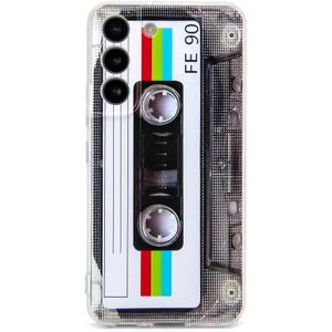 FAteamll Case for Galaxy S22 Shockproof Scratchproof with TPU Soft Bumper Retro Cassette Tape Case Compatible with Samsung Galaxy S22