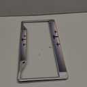 Fastasticdeals Metal Insert License Plate Frame 3 Crosses-Jesus Christ Crucified Weatherproof Car Accessories Chrome 2 Holes Solid Insert