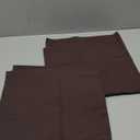 MIULEE Decorative Linen Euro Sham Pillow Covers 24x24 Dark Brown Boho Farmhouse Neutral Winter Couch Throw Pillows for Bed Pack of 2 Accent Modern Pillowcase Sofa Livingroom Home Decor