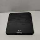 Digital Bathroom Scale for Body Weight: High-Precision 4-Sensor Accuracy, LED Display, 400lb/180kg Capacity, Safe Rounded Corners, Batteries Included (Black)