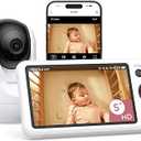 Momcozy WiFi Baby Camera, 5’’ 1080P Split Screen Video Baby Monitor with Camera and Audio, Clear Night Vision
