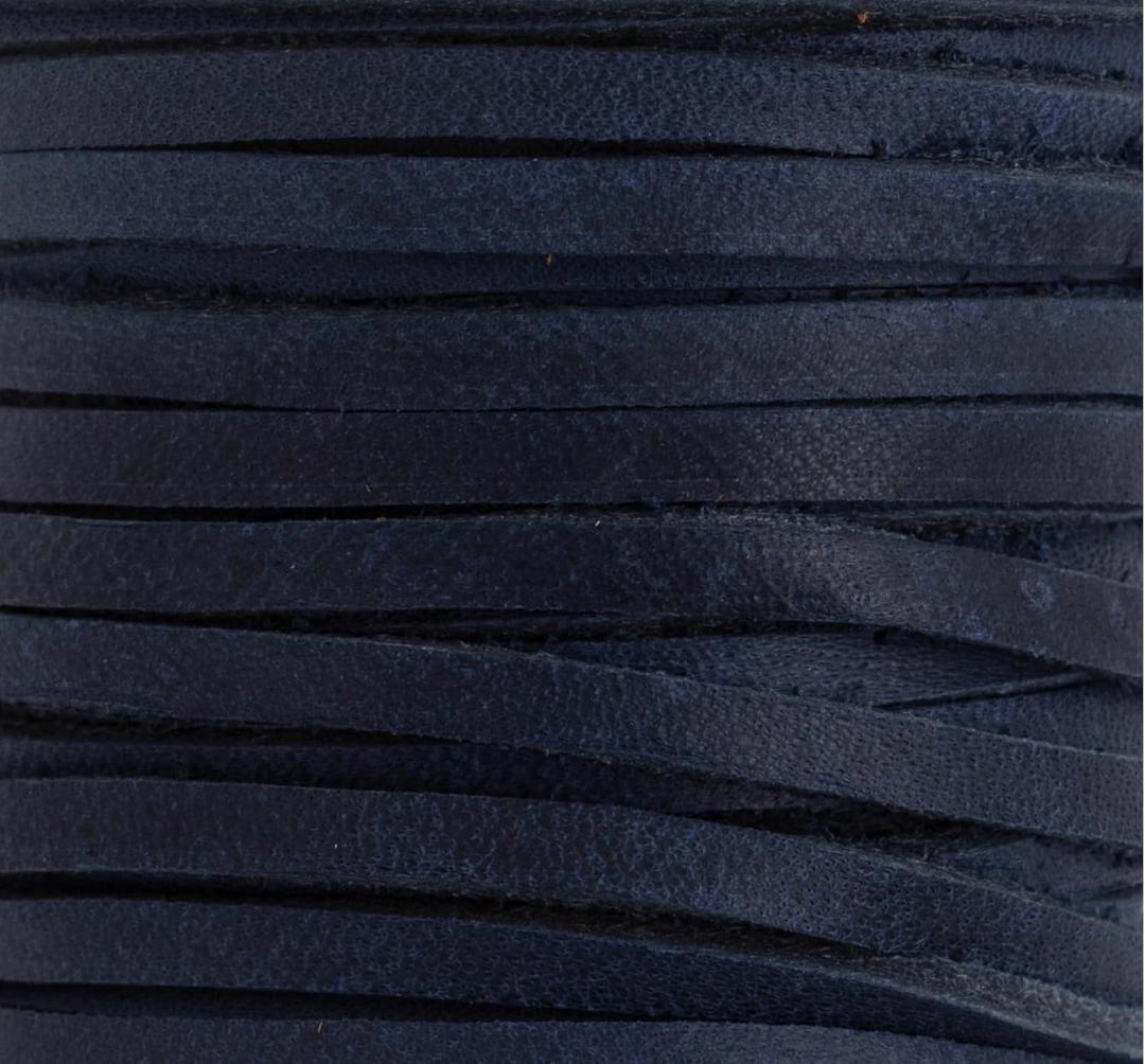 Kodiak Lace 1/4" 6mm Navy Blue 36 Foot Spool Tandy Leather 5076-05