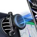 Magnetic Round Vent Car Phone Holder for Jeep Wrangler JL(2018-2025) Gradiator (2020-2024) Compass (2009-2016), Air Vent Car Mount Compatible with MagSafe for iPhone 17 16 15 14 13 12