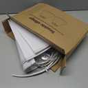 White Lamp Shades Set of 2, Empire Large Lamp Shades for Table Lamps Floor Lamps, 6" Top x 16" Bottom x 10.8" High, Natural Linen Lampshades Replacement, Spider, Harp Holders Included, Easy Assembly