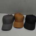 FURTALK Mens Structured Baseball Cap Adjustable Washed Cotton Golf Dad Hat Plain Classic Hats for Men, Size: Medium-Large