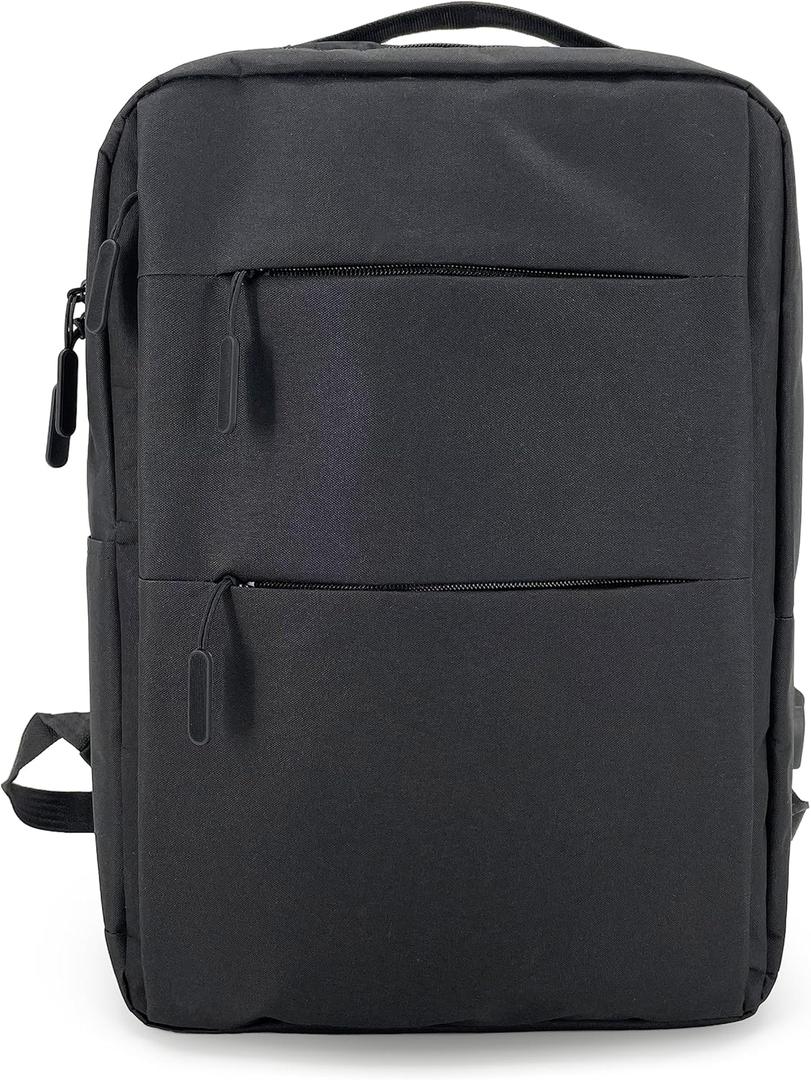 Gespann Laptop Backpack with USB Port Fit 17.3" Laptop Work Business Bag College Backpack (Black)