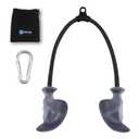 HXD-ERGO Tricep Rope with Ergonomic Handles, 36 Inch Tricep Pull Down Rope for Cable Machine, Pulley System, Triceps Rope Cable Attachment for Gym, Home (Grey)