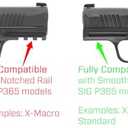 Streamlight 69406 TLR-7 X sub USB 500-Lumen 5000-Candela Weapon Light Designed Exclusively and Solely for Sig Sauer P365/XL Closed Rail Systems, Includes Mounting Kit, Key, and Multi-Tool, Black