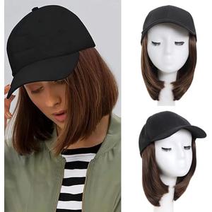 doremi Hat with Hair Attached for Women Synthetic Hat with Hair Adjustable with Hair Suitable for Daily Use