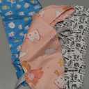 Honoson 3 Pcs Dental Scrub Caps Women Dentist Nursing Hats Adjustable Bouffant Nurse Hats Ponytail Turban Caps