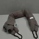 Marwood Under Door Draft Stopper Decorative Wind Stopper 32 inch for Door & Window, Weighted Animal Air Draft Stopper Snake Noise Blocker for Bottom of Door with Hanging Loops -Brown Dog