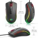 Redragon M711 Cobra Gaming Mouse with 16.8 Million RGB Color Backlit, 10,000 DPI Adjustable, Comfortable Grip, 7 Programmable Buttons