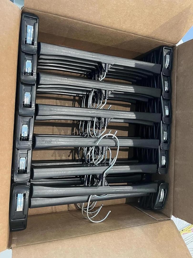 for 30 Pack Strong Pants Hangers Adjustable Clip Nonslip for Trousers Skirt Dress Sl