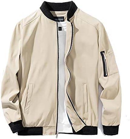 Men's Slim Fit Lightweight Sportswear Jacket Casual Bomber Jacket 100
