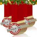 Landical Christmas Medals Gifts 2" Santa Nice List Award Medals Gold with Neck Ribbon for Family Christmas Eve Stocking Stuffers Gifts