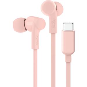 Belkin SoundForm Wired Earbuds with USB-C Connector, in-Ear Earphones w/Microphone - USB-C Headphones for iPhone 17, iPhone 16, iPad mini, Galaxy S26, Google Pixel 10, Android, & More - Pink