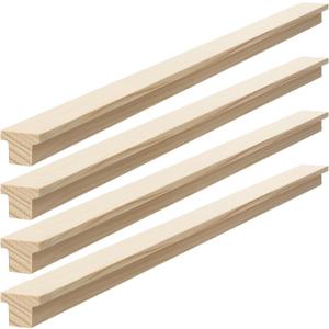 Yousoontic 4 Pack Hardwood Center Mount Drawer Slides Wooden Drawer Track Classic T Shaped Design Fits The Slide Guides