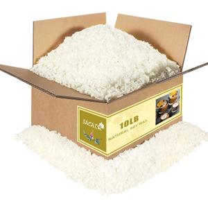 SACATR 10LB Soy Wax for Candle Making, 100% Soy Wax - Natural Candle Wax- No additives and Pure, Premium Quality Candle Wax for Candle Making