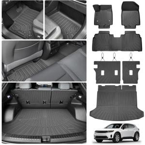 Cartist Floor Mats for Honda Prologue 2024 2025 2026, All Weather Cargo Liner for Prologue Accessories, Heavy Duty TPE Cargo Mats, Car Accessories