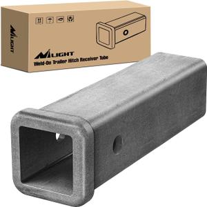 Nilight Hitch Adapter 2" x 9" Combo Bar Trailer Receiver Tube Weld-on Raw Steel Hitch Bar