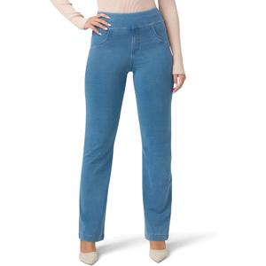 HUE Women's Super Soft Stretch High Rise Straight Leg Denim Leggings (X-Large)