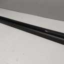 PVC Slide-On Door Bottom | Adjustable Plastic Weatherstrip Door Bottom with Drip Cap | 3 Feet (36-Inch) | for 1 3/4 Doors | Black | Fits Gaps 3/8 to 7/8 | Made in The USA