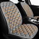 Jokuye 1 Pack Car Seat Cushion Comfortable Seat Cover for Cars, Full Back and Seat Cushion for Driver and Passenger-Gray