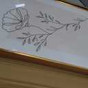 CHDITB Floral Line Framed Canvas Wall Art Set, Minimalist Flower Wall Decor, Neutral Beige Plants Wall Painting, Abstract Botanical Leaf Stripe Art Print for Living Room, Bedroom, Office - 16"x24"x3